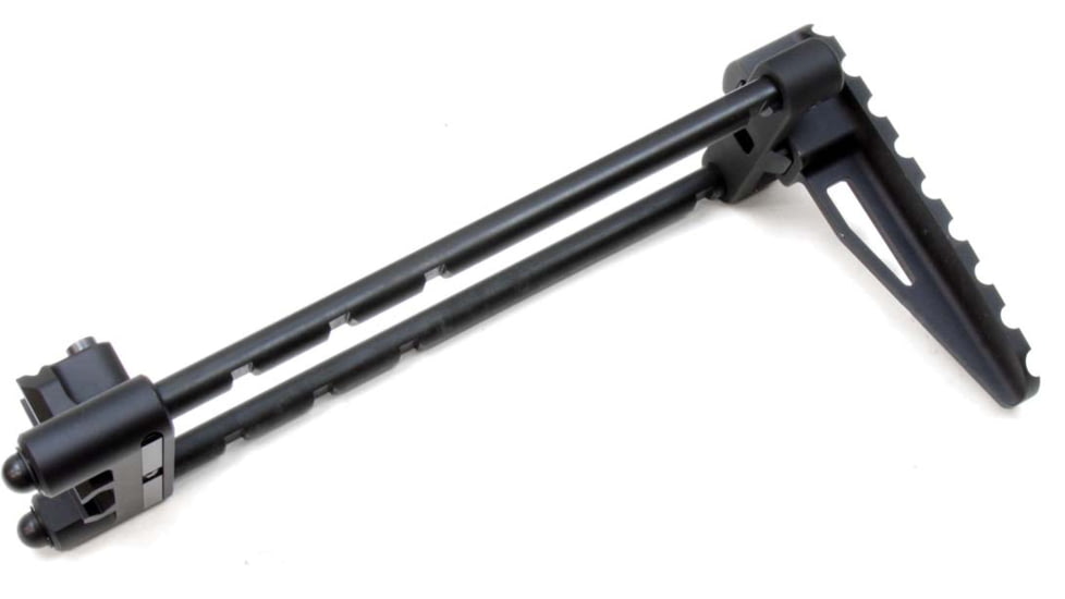 A3 Industries Universal Picatinny Mount - Modular Telescoping Stock w/Rubber Buttpad, Black, 7.00in, MTS-PIC-7.00-BP2