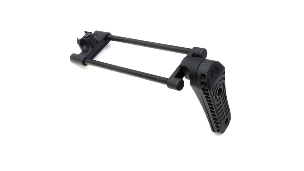 A3 Industries Universal Picatinny Mount - Modular Telescoping Stock w/Rubber Buttpad, Black, 7.00in, MTS-PIC-7.00-BP2