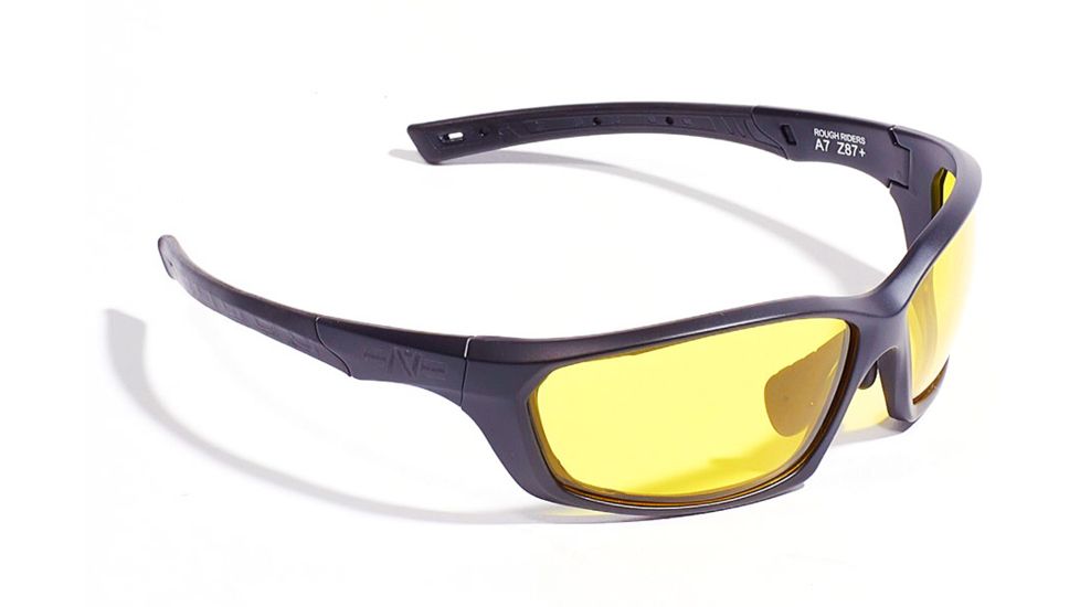 A7 Defense Rough Rider Tactical Glasses, Black, High Definition A7RRGSHD