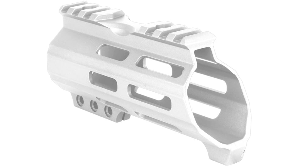 ABC RIFLE COMPANY American Built Custom Hybrid AR-15 M-LOK Handguard w/Finger Stop, 5in, White, HG15-CM-MLTC5-ABC-STW