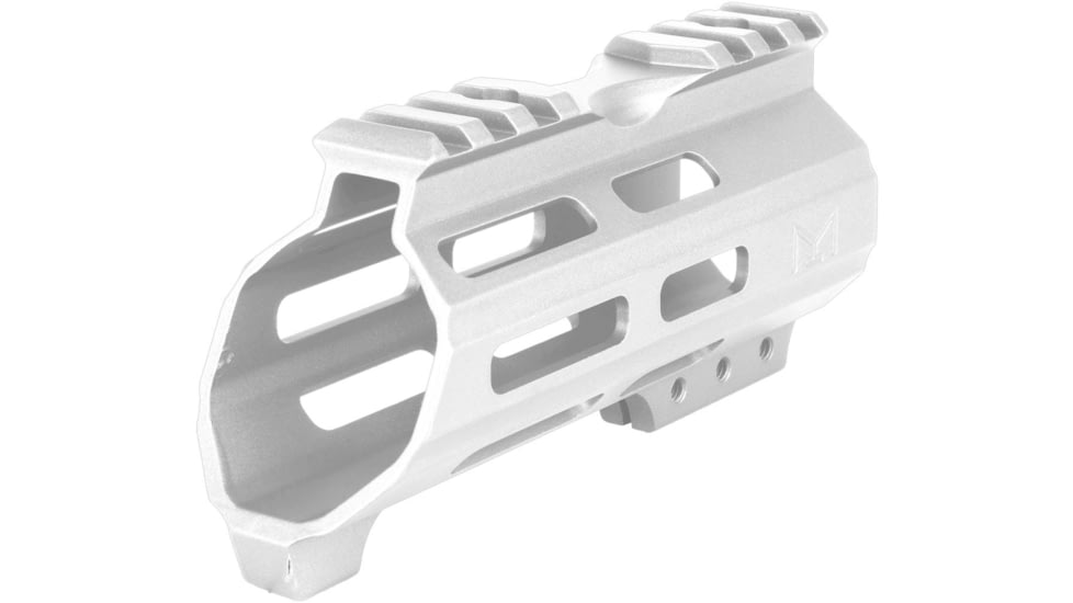 ABC RIFLE COMPANY American Built Custom Hybrid AR-15 M-LOK Handguard w/Finger Stop, 5in, White, HG15-CM-MLTC5-ABC-STW