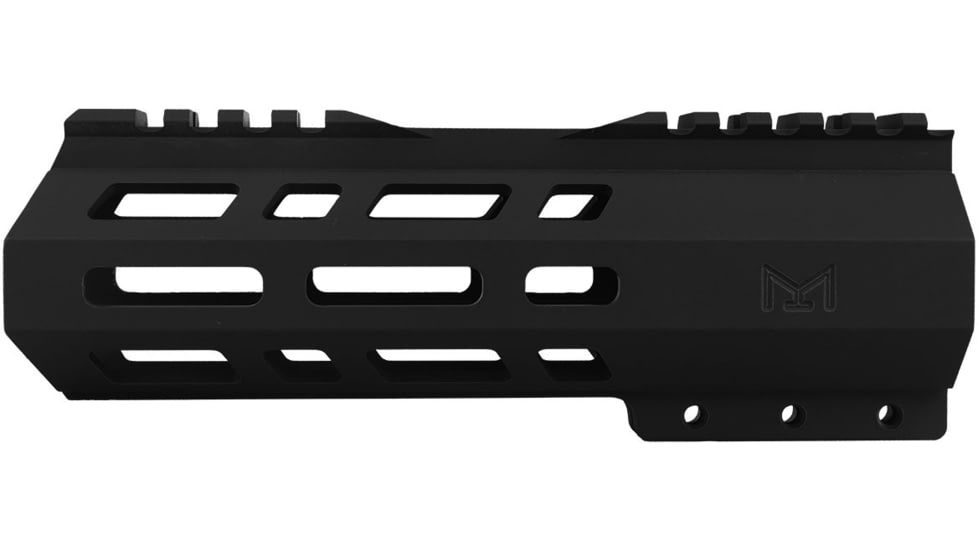 ABC RIFLE COMPANY Custom Hybrid Top Cut D-Front AR-10/DPMS LR-308 M-LOK Handguard, 7in, Black, HG10-CM-TCML7D-BLK