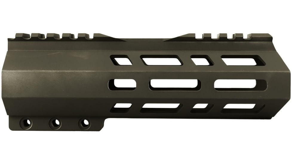 ABC RIFLE COMPANY Custom Hybrid Top Cut D-Front AR-10/DPMS LR-308 M-LOK Handguard, 7in, Olive Drab Green, HG10-CM-TCML7D-ODG