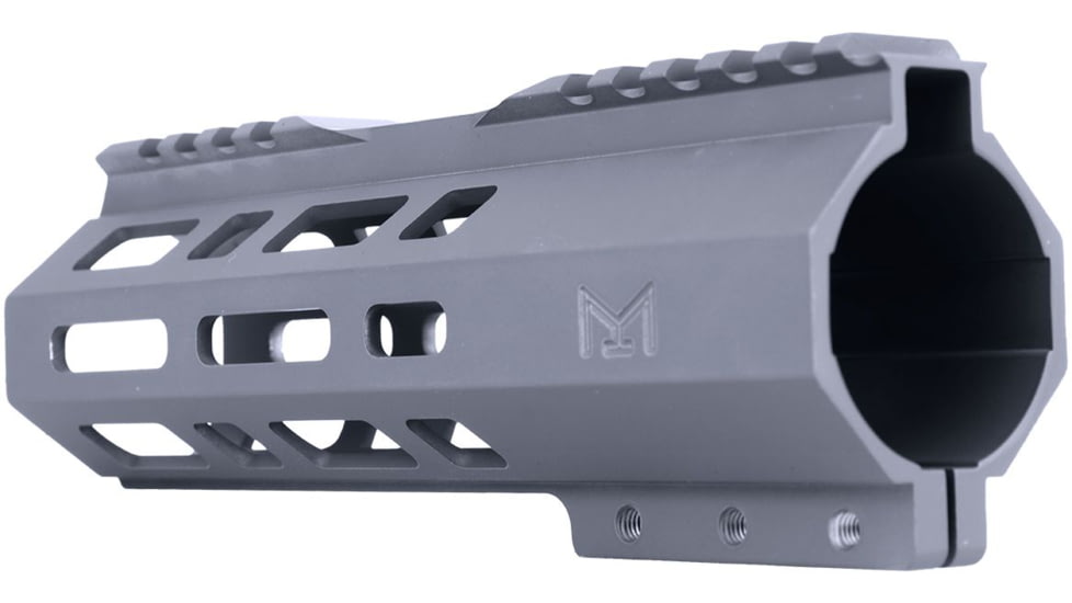 ABC RIFLE COMPANY Custom Hybrid Top Cut D-Front AR-10/DPMS LR-308 M-LOK Handguard, 7in, Sniper Grey, HG10-CM-TCML7D-SG
