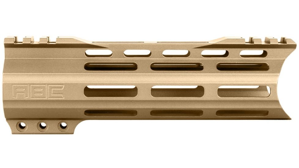 ABC RIFLE COMPANY Custom Hybrid Top Cut Super Slim AR-15 M-LOK Handguard, 7in, Flat Dark Earth, HG15-CM-MLTC7-FDE