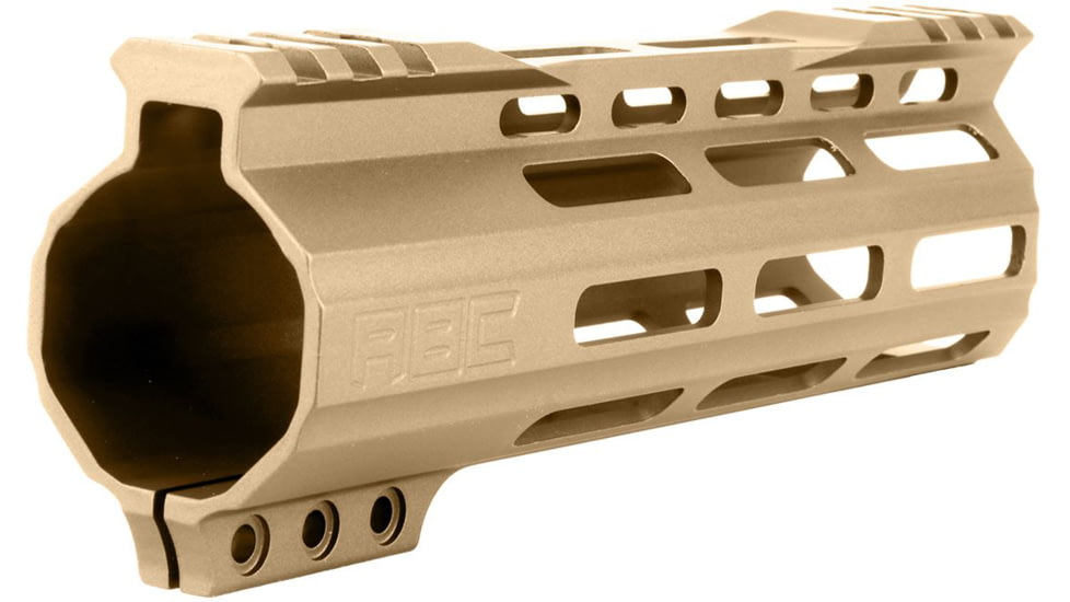 ABC RIFLE COMPANY Custom Hybrid Top Cut Super Slim AR-15 M-LOK Handguard, 7in, Flat Dark Earth, HG15-CM-MLTC7-FDE