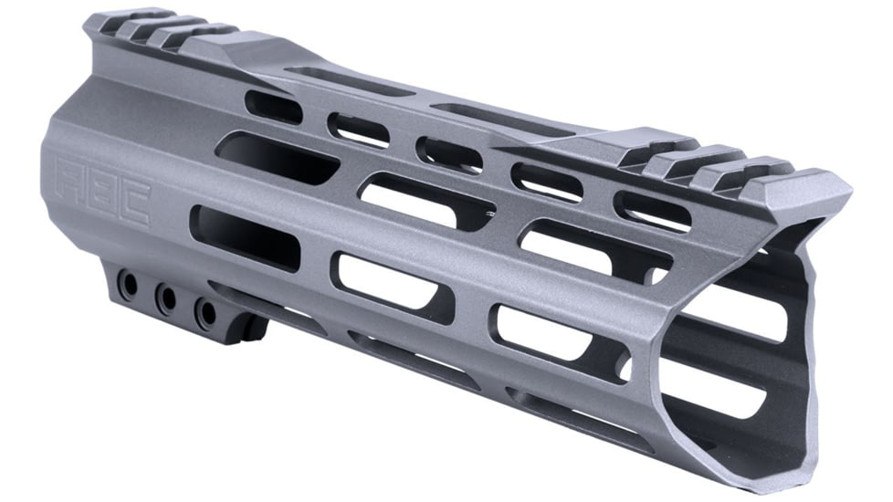 ABC RIFLE COMPANY Custom Hybrid Top Cut Super Slim AR-15 M-LOK Handguard, 7in, Sniper Grey, HG15-CM-MLTC7-SG