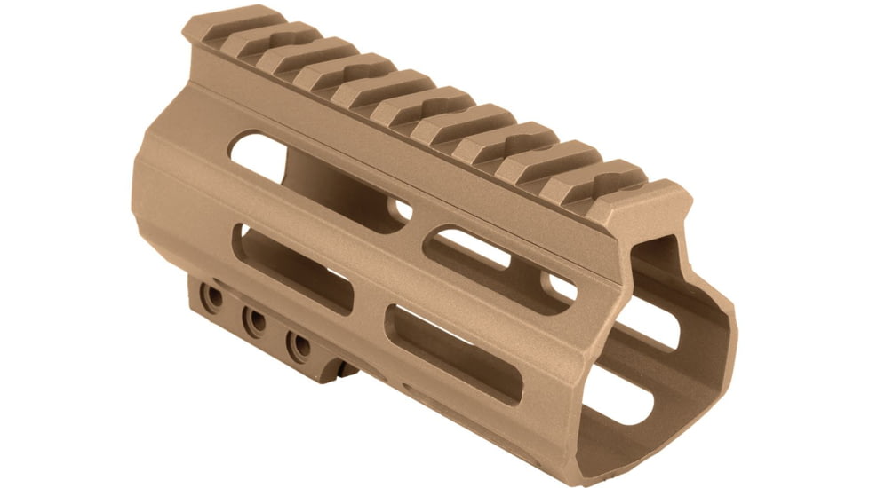ABC RIFLE COMPANY Custom Slim AR-15 M-LOK Handguard, 4.5in, Flat Dark Earth, HG15-CM-ML4D-FDE