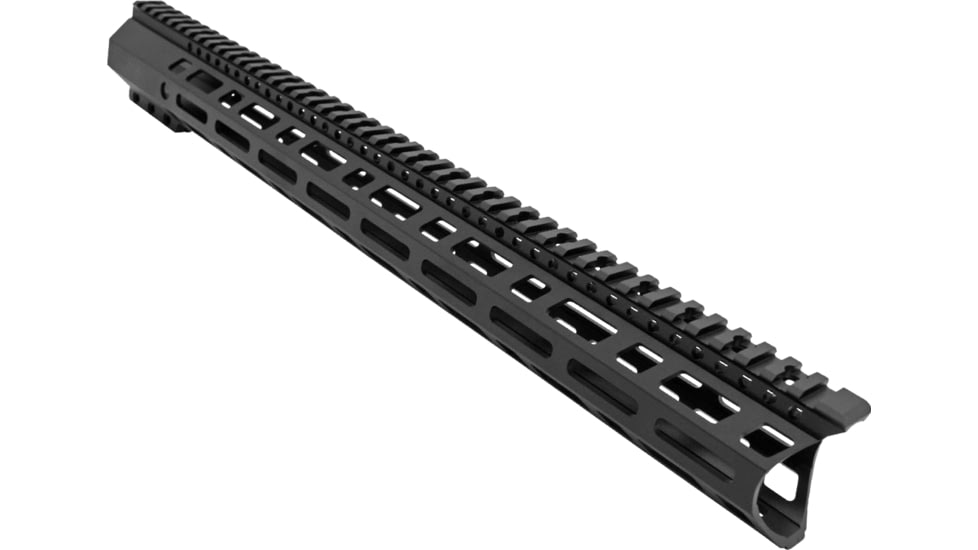ABC RIFLE COMPANY Style Full Top Rail Picatinny C-Cut AR-10/DPMS LR-308 M-LOK Handguard Rail System, 18in, Black, HG10-CM-TRML18C