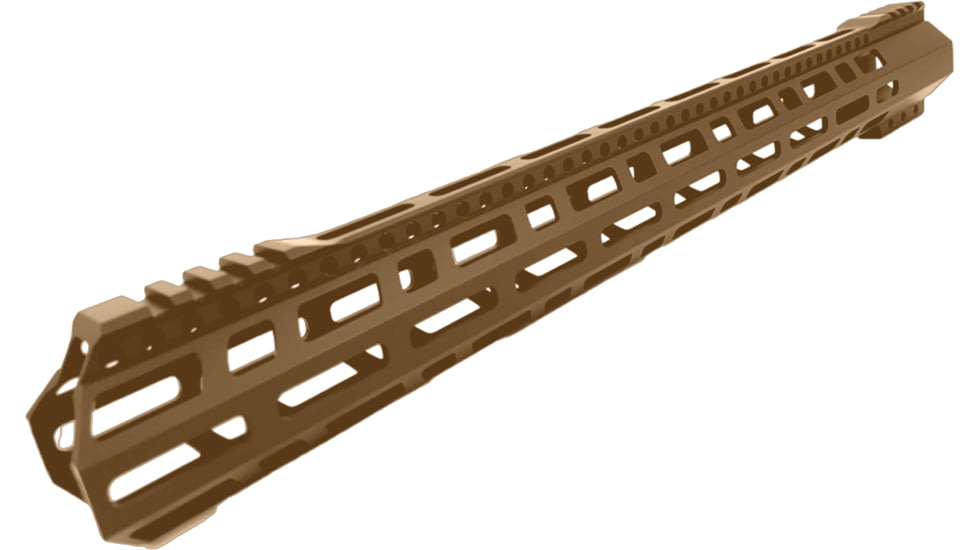 ABC RIFLE COMPANY Style Low Hybrid Cut D-Cut AR-10/DPMS LR-308 M-LOK Handguard Rail System, 18in, Bronze, HG10-CM-TCML18D-BRNZ