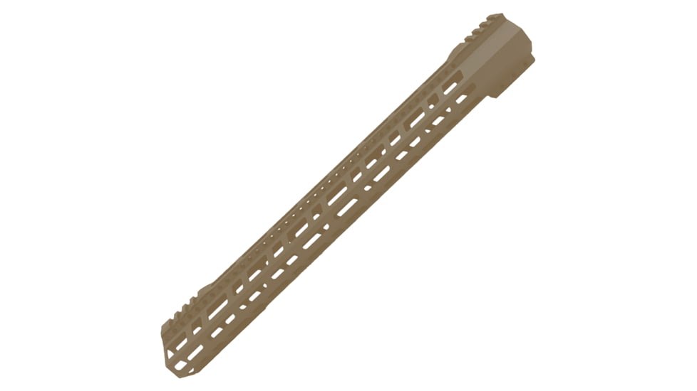 ABC RIFLE COMPANY Style Low Hybrid Cut D-Cut AR-10/DPMS LR-308 M-LOK Handguard Rail System, 18in, Magpul Flat Dark Earth, HG10-CM-TCML18D-FDE