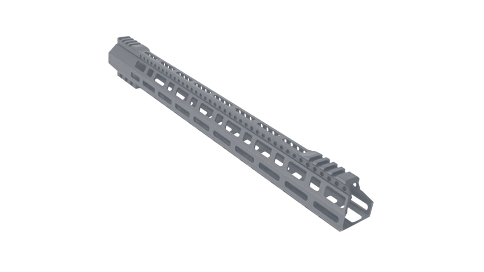 ABC RIFLE COMPANY Style Low Hybrid Cut D-Cut AR-10/DPMS LR-308 M-LOK Handguard Rail System, 18in, Sniper Grey, HG10-CM-TCML18D-SG