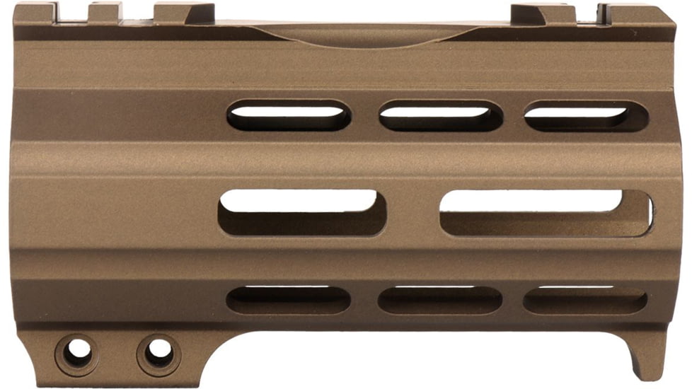 ABC RIFLE COMPANY Super Slim Free Float AR-15 M-LOK Handguard w/Handstop, 4in, Bronze, HG15-CM-ML4HSTP-BB