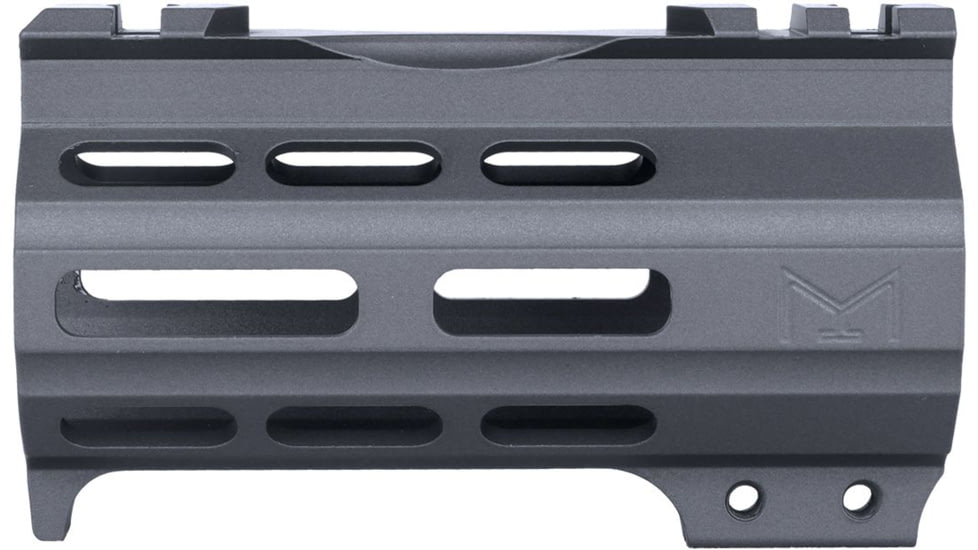 ABC RIFLE COMPANY Super Slim Free Float AR-15 M-LOK Handguard w/Handstop, 4in, Sniper Grey, HG15-CM-ML4HSTP-SG