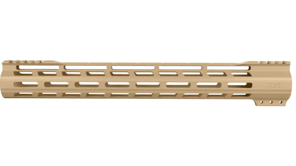 ABC RIFLE COMPANY Super Slim Free Float Hybrid Top Cut AR-15 M-LOK Handguard, 15in, Cerakote Flat Dark Earth, HG15-TC-ML15-FDE