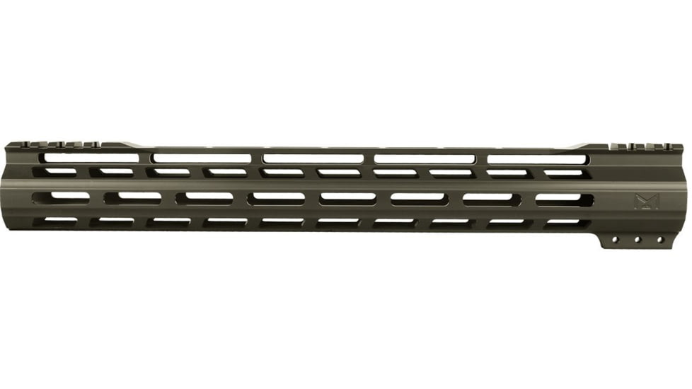 ABC RIFLE COMPANY Super Slim Free Float Hybrid Top Cut AR-15 M-LOK Handguard, 15in, Cerakote Olive Drab Green, HG15-TC-ML15-ODG