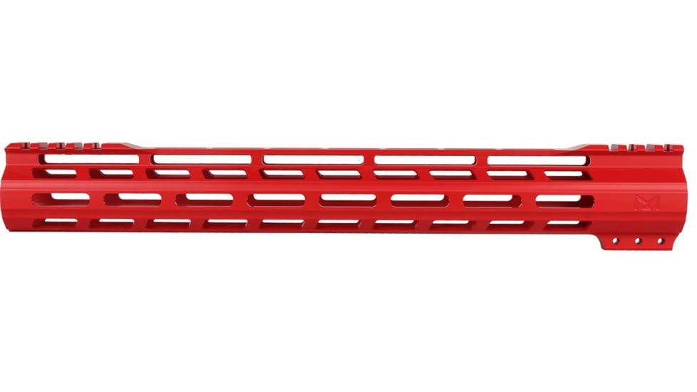 ABC RIFLE COMPANY Super Slim Free Float Hybrid Top Cut AR-15 M-LOK Handguard, 15in, Cerakote Red, HG15-TC-ML15-RD