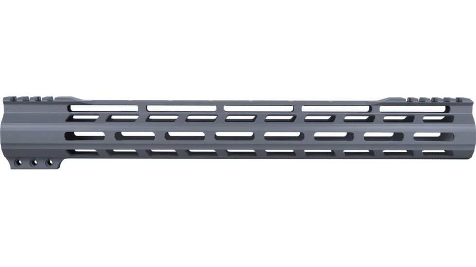 ABC RIFLE COMPANY Super Slim Free Float Hybrid Top Cut AR-15 M-LOK Handguard, 15in, Cerakote Sniper Grey, HG15-TC-ML15-SG
