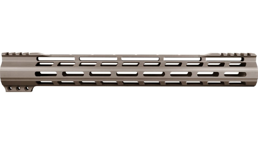 ABC RIFLE COMPANY Super Slim Free Float Hybrid Top Cut AR-15 M-LOK Handguard, 15in, Cerakote Tungsten, HG15-TC-ML15-TNG