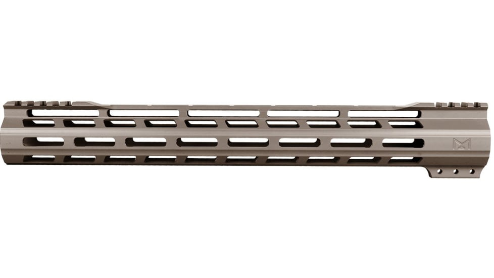 ABC RIFLE COMPANY Super Slim Free Float Hybrid Top Cut AR-15 M-LOK Handguard, 15in, Cerakote Tungsten, HG15-TC-ML15-TNG