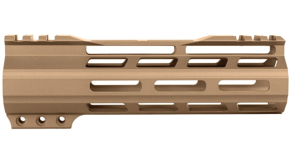 ABC RIFLE COMPANY Super Slim Free Float Hybrid Top Cut AR-15 M-LOK Handguard, 7in, Cerakote Flat Dark Earth, HG15-TC-ML7-FDE