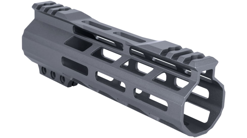 ABC RIFLE COMPANY Super Slim Free Float Hybrid Top Cut AR-15 M-LOK Handguard, 7in, Cerakote Sniper Grey, HG15-TC-ML7-SG