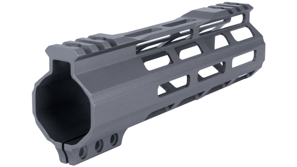 ABC RIFLE COMPANY Super Slim Free Float Hybrid Top Cut AR-15 M-LOK Handguard, 7in, Cerakote Sniper Grey, HG15-TC-ML7-SG