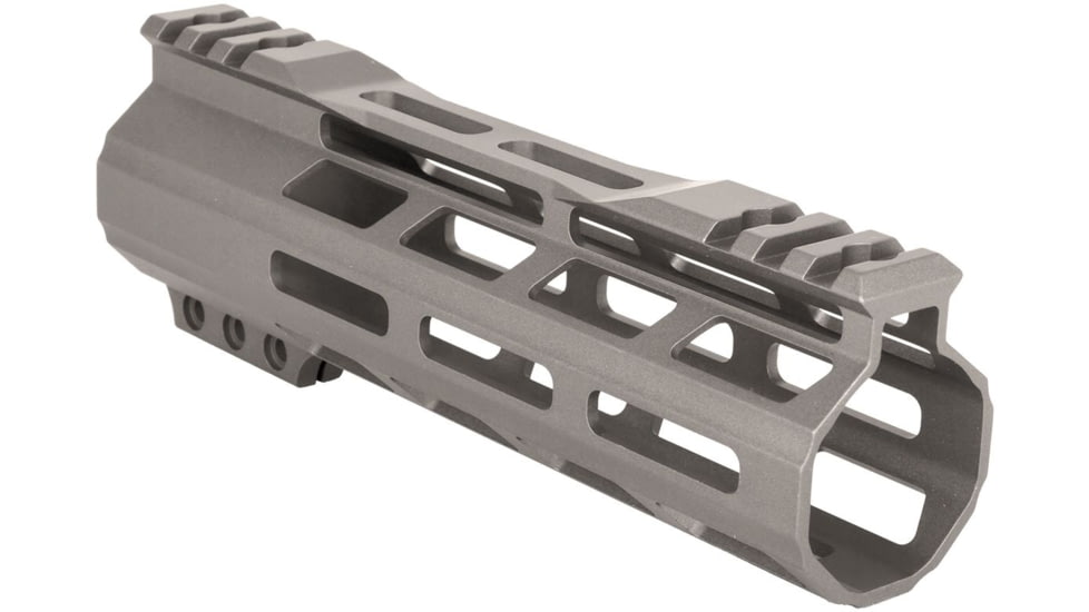 ABC RIFLE COMPANY Super Slim Free Float Hybrid Top Cut AR-15 M-LOK Handguard, 7in, Cerakote Tungsten, HG15-TC-ML7-TNG
