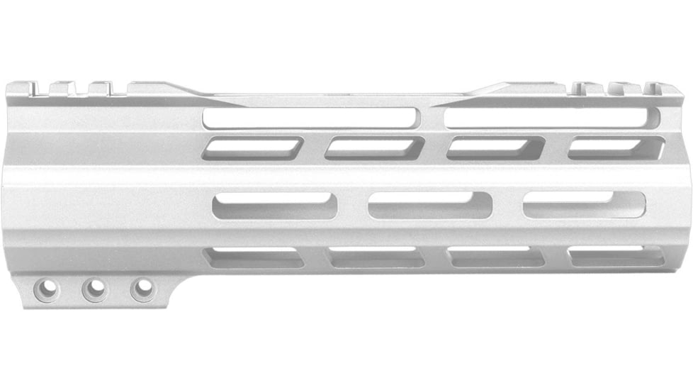 ABC RIFLE COMPANY Super Slim Free Float Hybrid Top Cut AR-15 M-LOK Handguard, 7in, Cerakote White, HG15-TC-ML7-STW
