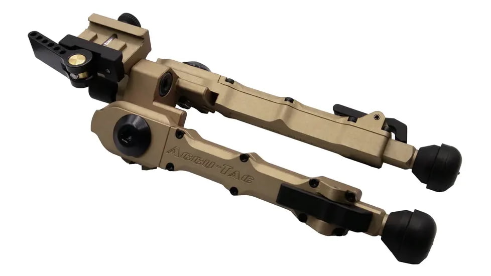 ACCU-TAC FDE BR-4 G2 Bipod, Picatinny, Tan, Small, TBRB-G200