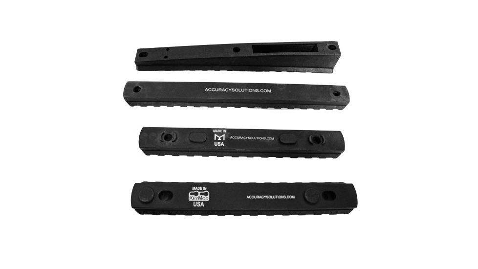 Accuracy Solutions BipodeXt Picatinny Rails Bundle, Black, Picatinny Rails Bundle