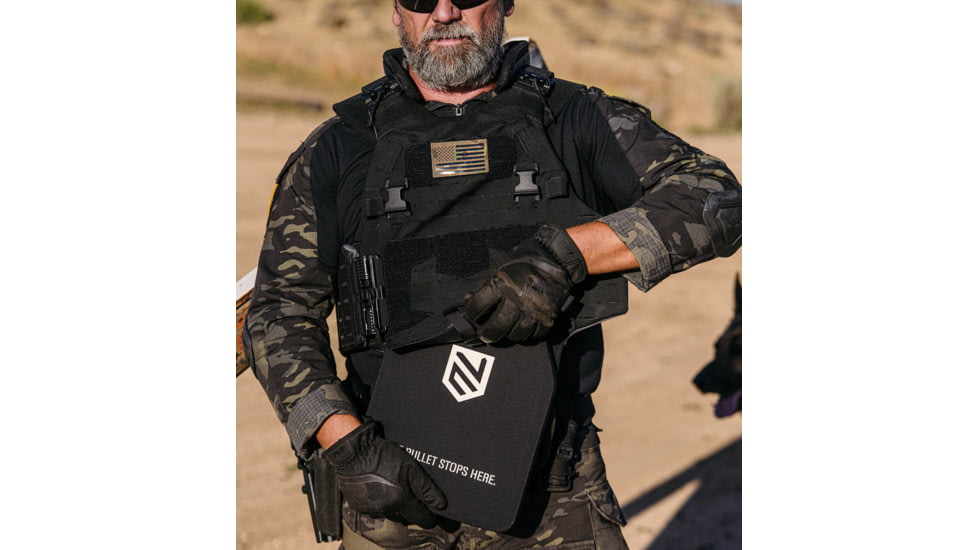 Ace Link Armor CIBV Cataphract Level IIIA Standard Bulletproof Vest, Black, One Size, CIBV-3A-BLK-S-2XL