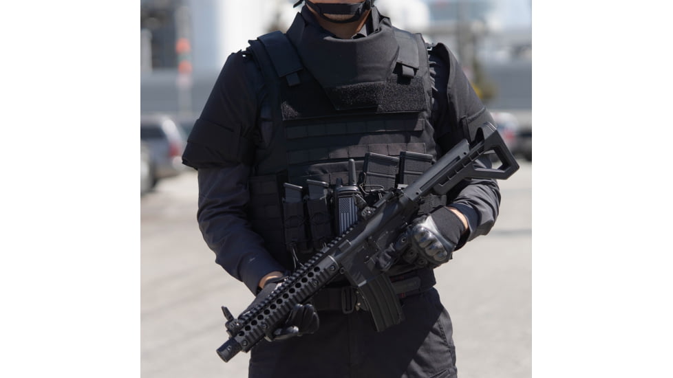 Ace Link Armor M.S.O.V. Level IIIA Standard Bulletproof Vest, Black, Large, MSOV-3A-BLACK-L