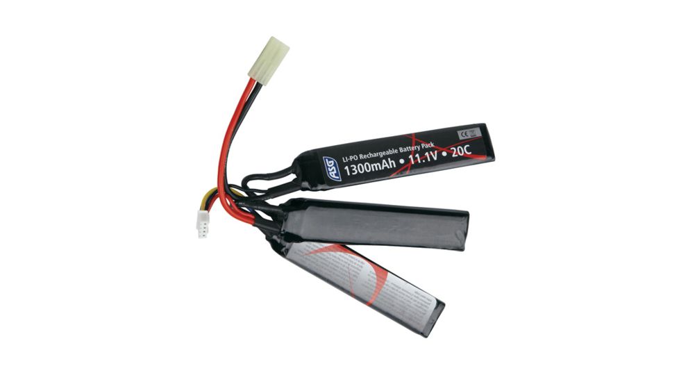 Action Sport Games Battery, 11.1V 1300 mAh, LI-PO, Sticks ASG17207