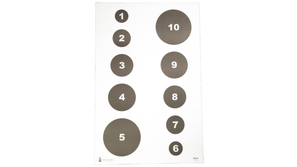Action Target Military Varied Circle Command, White and Black, 23x35, 100 Per Box
