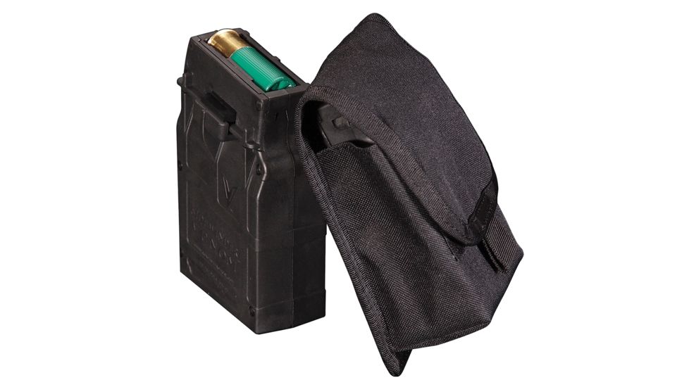 Adaptive Tactical Sidewinder Venom 5 Round Box Magazine Molle / Belt Pouch, Nylon, Black, AT-00997