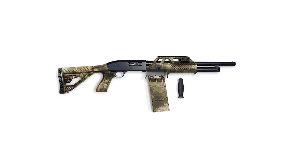 Adaptive Tactical Adjustable Stock w/ 10 Rnd Box Sidewinder Venom Magazine-fed Shotgun System- Maverick 88 12 Gauge, A-TACS, 12ga 10rd Box, AT-00312
