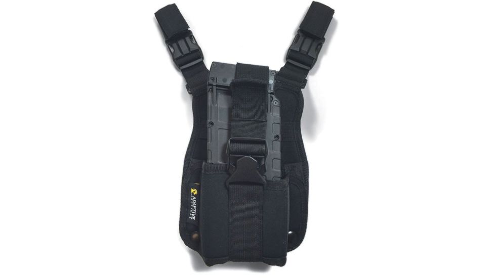 Adaptive Tactical Drop Leg Pouch for 10-Round Sidewinder Venom Shotgun Magazine, Black, AT-00996
