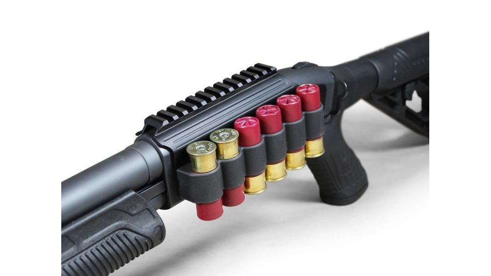 Adaptive Tactical Saddle Mount Shell Carrier - Remington 870/1100/1187, 12Ga, Black, AT-06100-R, EDEMO1