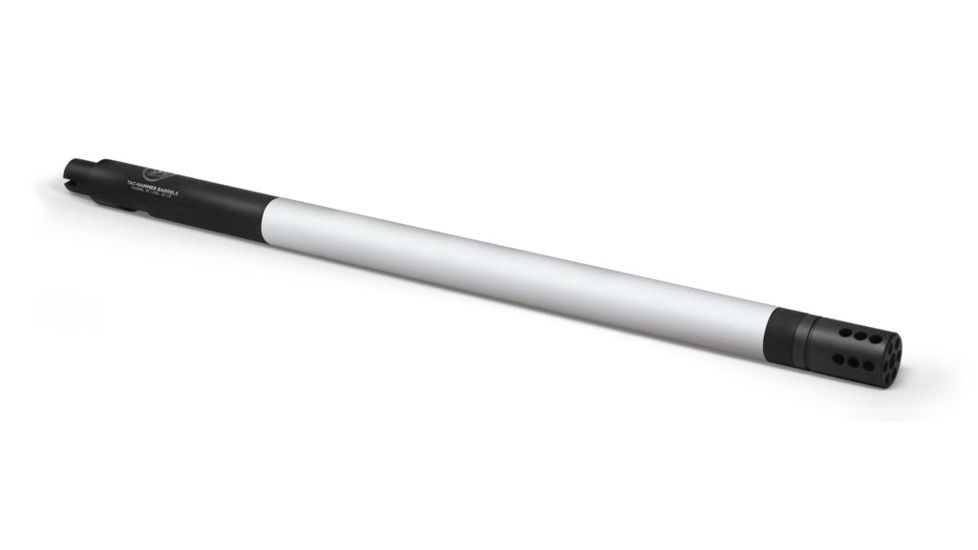 Adaptive Tactical Tac-Hammer 10/22 Bull Barrel, Comp, Matches Stainless, Black/Bright, AT-07101