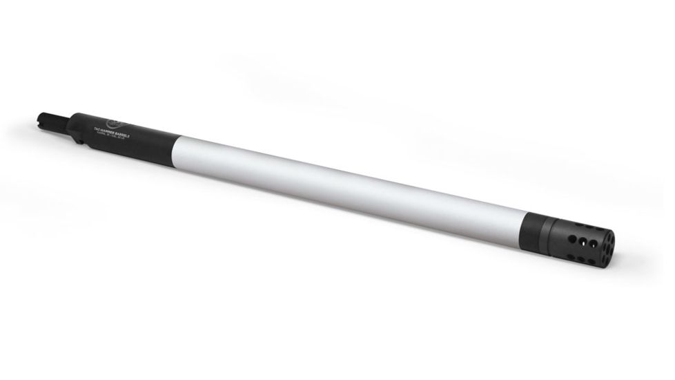 Adaptive Tactical Tac-Hammer 10/22 Takedown Bull Barrel, Comp, Matches Stainless, Black/Bright, AT-07103