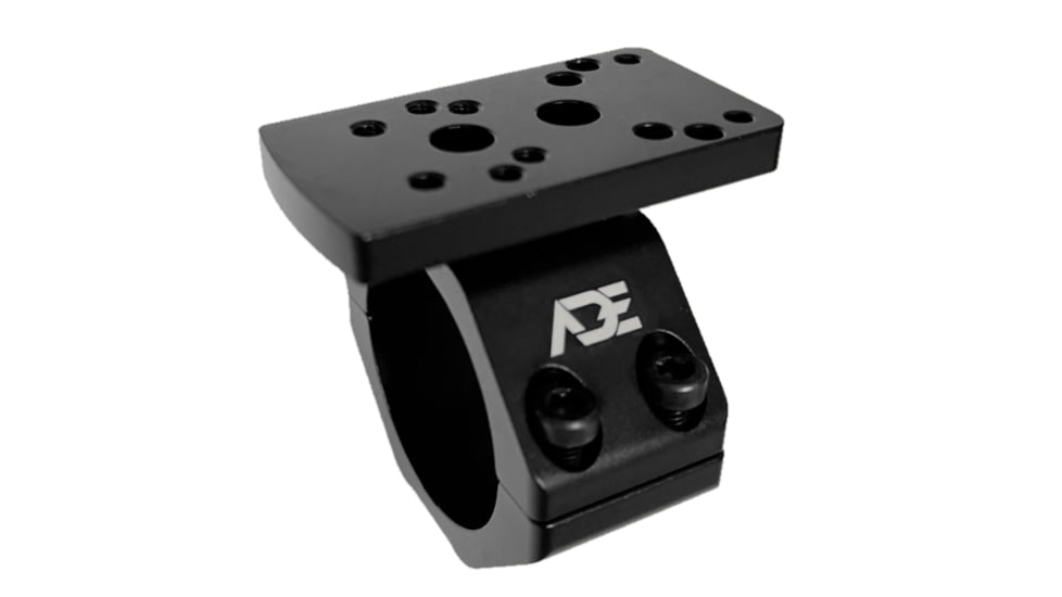 ADE Advanced Optics 30mm/1in Piggyback Universal Fit Red Dot Riflescope Ring, Black, HM9