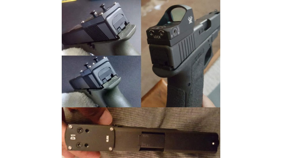 ADE Advanced Optics Adapter/Mounting Plate for Red Dot Sight, Glock/Taurus GX4,G3C,G3/ Vortex Venom/Viper/Buris Fastfire, Black, D1