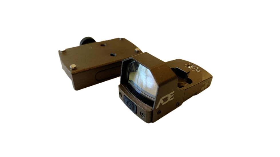 ADE Advanced Optics Huracan Mini Reflex Green Dot Micro Sight, 4 MOA, FDE, RD3-006B1S