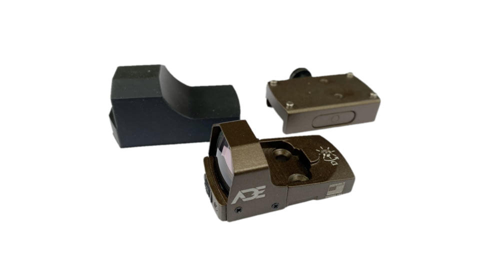 ADE Advanced Optics Huracan Mini Reflex Green Dot Micro Sight, 4 MOA, FDE, RD3-006B1S
