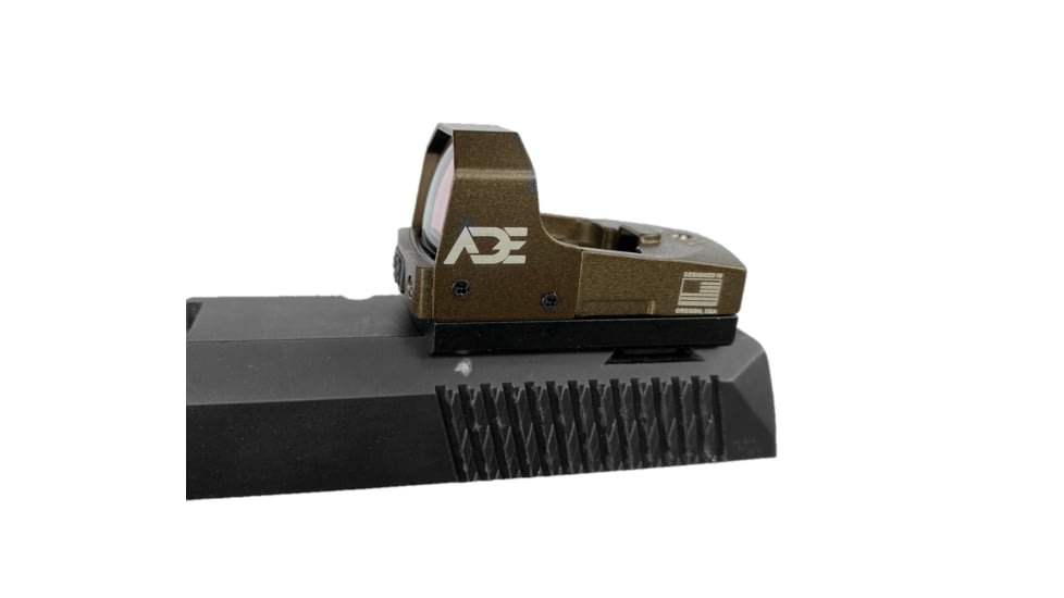 ADE Advanced Optics Huracan Mini Reflex Green Dot Micro Sight, 4 MOA, FDE, RD3-006B1S