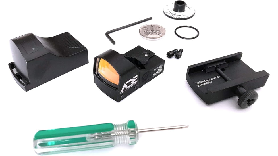 ADE Advanced Optics RD3-009 1x Reflex Red Dot w/Optic Mounting Plate S&amp;W MP 380 Shield EZ/Standard Picatinny Mounting Plate