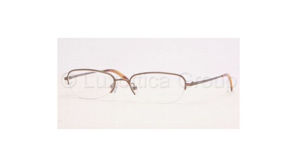 Adrienne Vittadini AV6067 Eyeglasses with Rx Prescription Lenses, Select frame color 49 mm Lense Diameter / Cafe Frame