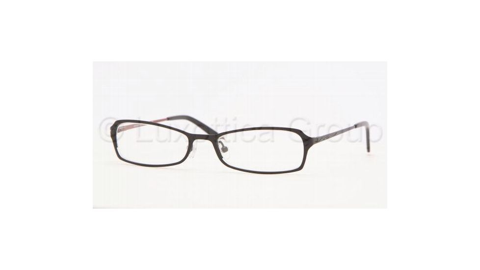 Adrienne Vittadini Eyeglasses AV6077 with No-Line Progressive Rx Prescription Lenses, Select Frame Color / Lens Diameter Black/Wine Frame / 49 mm Prescription Lenses
