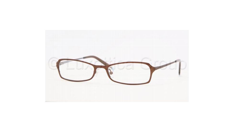 Adrienne Vittadini Eyeglasses AV6077 with No-Line Progressive Rx Prescription Lenses, Select Frame Color / Lens Diameter Brown/Blue Frame / 51 mm Prescription Lenses
